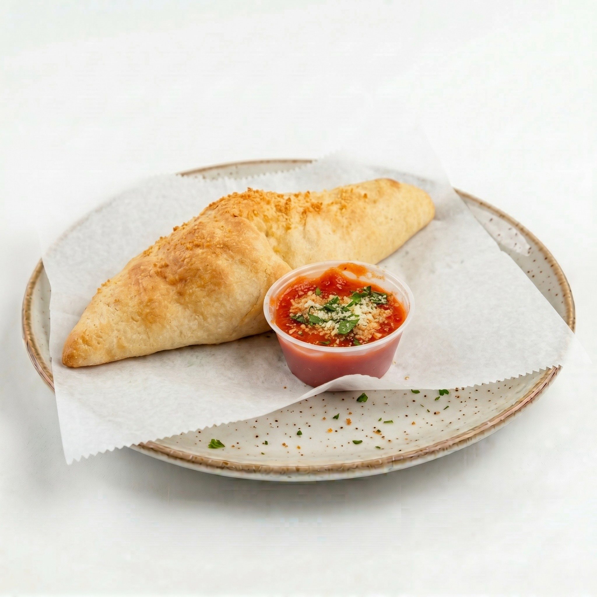 Chicken & Cheese Calzone.