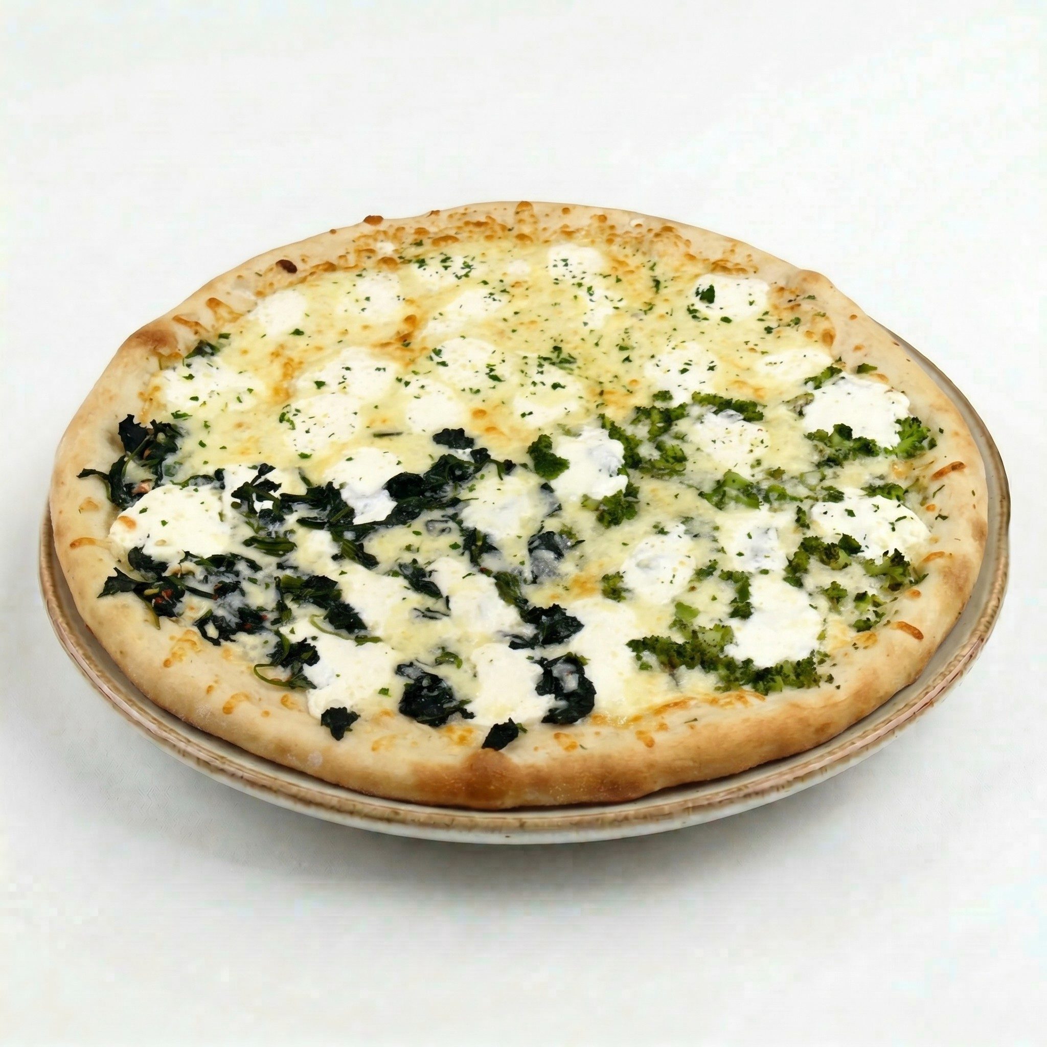 White Spinach Pizza.